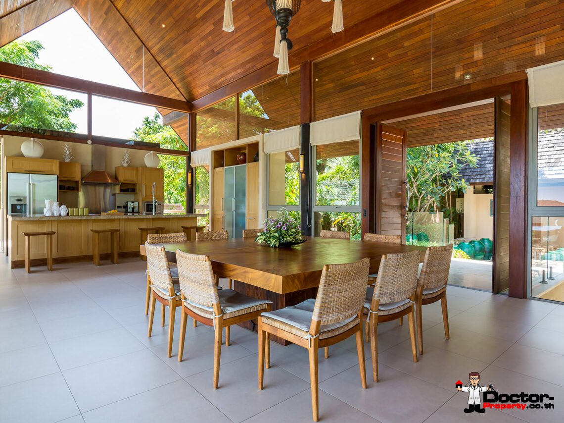 Luxury 4-5 Bedroom Private Pool Villa with Sea View in Bo Phut, Koh Samui – For Sale